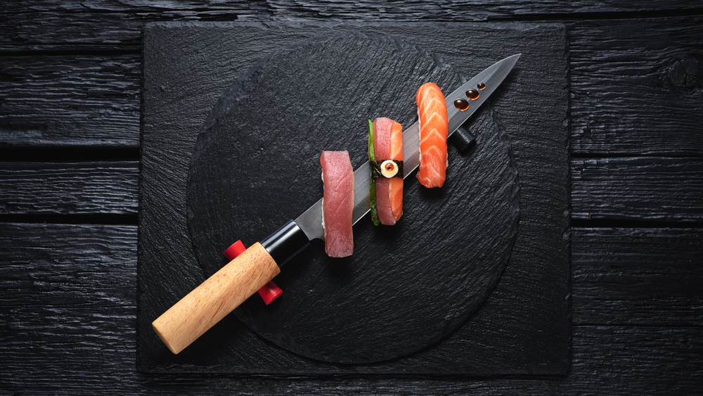 A high-quality professional sushi knife
