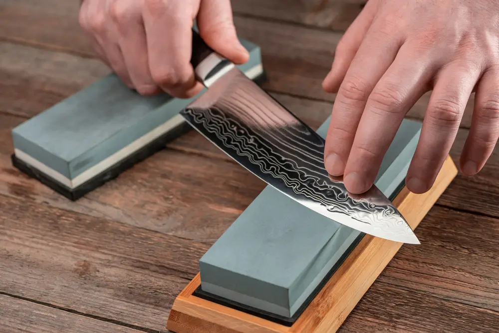 An example of a sharpening stone is a whetstone